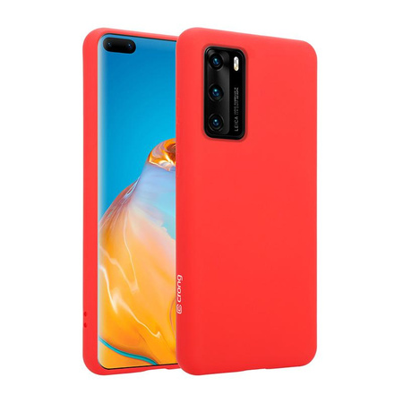 Crong Color Cover - Pouzdro pro Huawei P40 (červené)