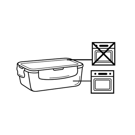 Alpina - Set aus drei Glasbehältern für Lebensmittel, Lunchbox