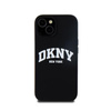 DKNY Liquid Silicone White Printed Logo MagSafe - Case for iPhone 15 / 14 / 13 (black)
