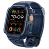 Spigen Rugged Armor Pro - Bracelet avec étui pour Apple Watch Ultra 49 mm (Bleu marine)