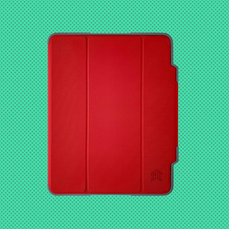 STM Dux Plus - Etui pancerne iPad 10.9" (2022) MIL-STD-810G z funkcją ładowania Apple Pencil (Red)