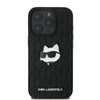 Karl Lagerfeld Monogram Choupette Head Pin - Hülle für iPhone 16 Pro Max (schwarz)