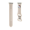 Hello Kitty Silikon Kitty Head - Armband für Apple Watch 38/40/41 mm (beige)