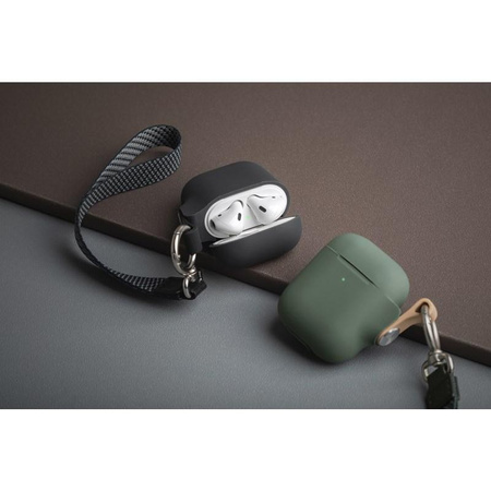 Moshi Pebbo - AirPods-Tasche mit abnehmbarer Handschlaufe (Mintgrün)