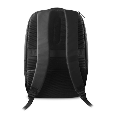 PURO Bynight - Reflexní batoh s externím portem USB pro MacBook Pro 15" / Notebook 15,6" (černý)