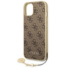 Guess 4G Charms Collection - Coque pour iPhone 14 Plus (marron)