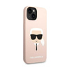 Karl Lagerfeld Silikon Iconic Karl`s Head - iPhone 14 Plus Hülle (rosa)