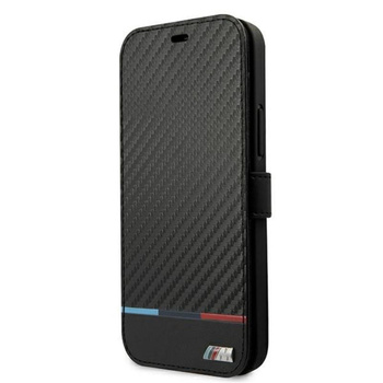 BMW Booktype M Carbon Stripe - Coque iPhone 13 Pro Max (noir)