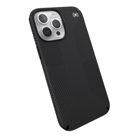 Speck Presidio2 Grip - Coque antidérapante pour iPhone 13 Pro Max / iPhone 12 Pro Max (Noir)