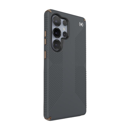 Speck Presidio2 Grip Magnet - Samsung Galaxy S25 Ultra MagSafe tok (szénszürke/hideg bronz/fehér)