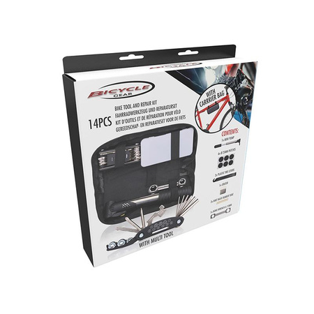 ZESTAW NARZĘDZI ROWEROWYCH KLUCZ ŁATKA DO NAPRAWY ROWERU BICYCLE GEAR