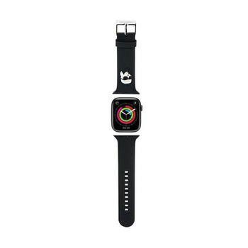 Karl Lagerfeld 3D Rubber Karl Head NFT - řemínek pro Apple Watch 42/44/45/49 mm (černý)