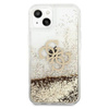 Guess Liquid Glitter 4G Big Logo - iPhone 13 mini Tasche (gold)