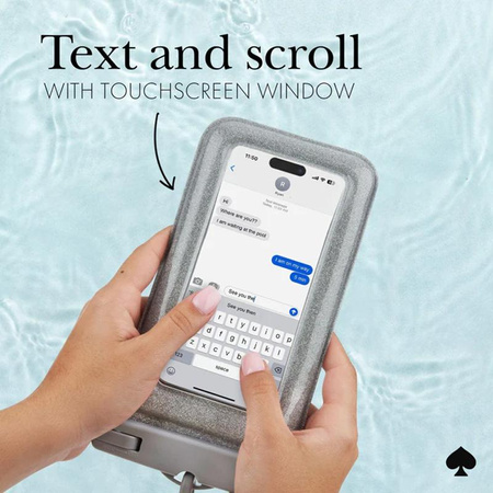 Kate Spade New York Waterproof Floating Pouch - vodotěsné pouzdro pro chytré telefony do velikosti 6,7" (That Sparkle)