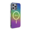 Guess IML Iridescent MagSafe - Etui iPhone 15 Pro (czarny)