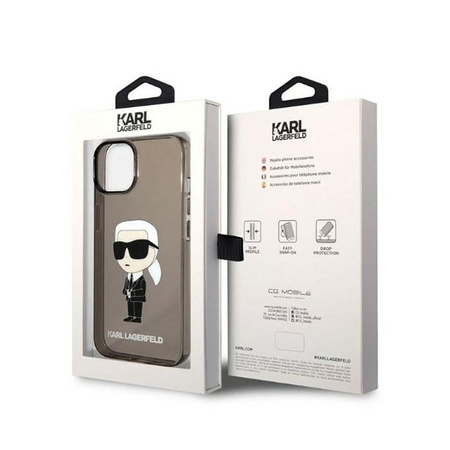 Karl Lagerfeld IML NFT Ikonik - pouzdro pro iPhone 14 Plus (černé)