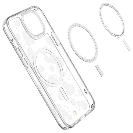 Spigen Cyrill Cecile MagSafe - Case for iPhone 14 (White Daisy)