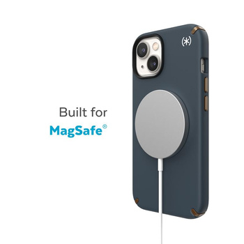 Speck Presidio2 Pro MagSafe - Coque antibactérienne pour iPhone 14 / iPhone 13 (Charcoal / Cool Bronze / Slate)