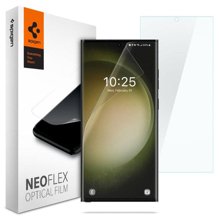 Spigen Neo Flex - Ochranná fólie 2 ks. pro Samsung Galaxy S23 Ultra (Transparent)