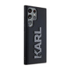 Karl Lagerfeld 3D Rubber Glitter Logo - pouzdro Samsung Galaxy S23 Ultra (černé)
