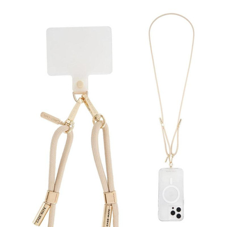Case-Mate Phone Crossbody Rope - šňůrka na telefon / popruh přes rameno (béžová)
