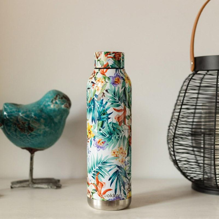 Quokka Solid - Stainless Steel Thermal Bottle 630 ml (Orchid Garden)