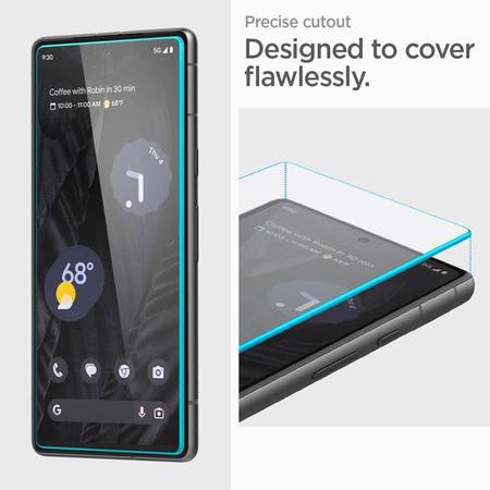 Spigen Alm Glas.TR 2-Pack - Verre trempé pour Google Pixel 7A (2 pcs.) (Transparent)