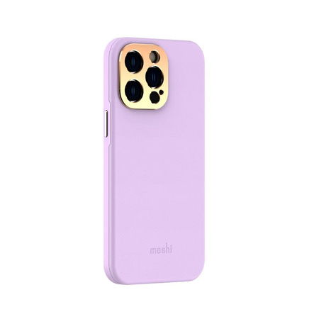 Moshi Napa Slim MagSafe - Skórzane etui iPhone 14 Pro Max (Lavender Purple)