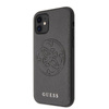 Guess Saffiano 4G Circle Logo - iPhone 11 Tasche (schwarz)
