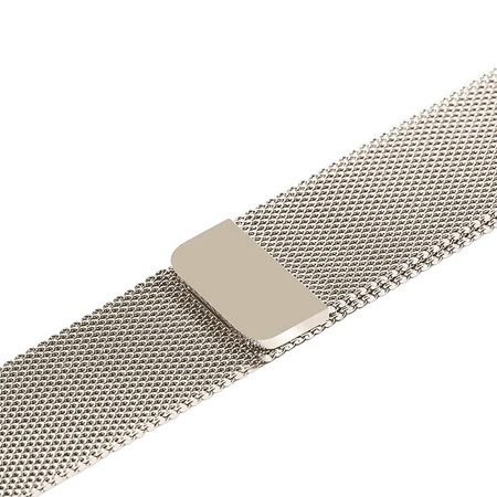 Crong Milano Steel – Pasek ze stali nierdzewnej do Apple Watch 38/40/41/42 mm (szampański)
