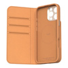 Moshi Overture MagSafe - Leather 3-in-1 flip case for iPhone 16 Pro (Caramel Brown)