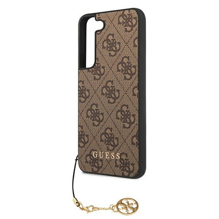 Kolekce Guess 4G Charms - pouzdro pro Samsung Galaxy S22+ (hnědé)