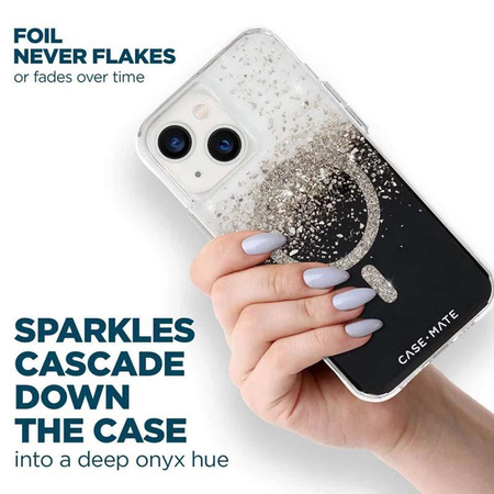 Case-Mate Karat MagSafe - iPhone 14 Plus tok ónixszel díszített (Onyx)