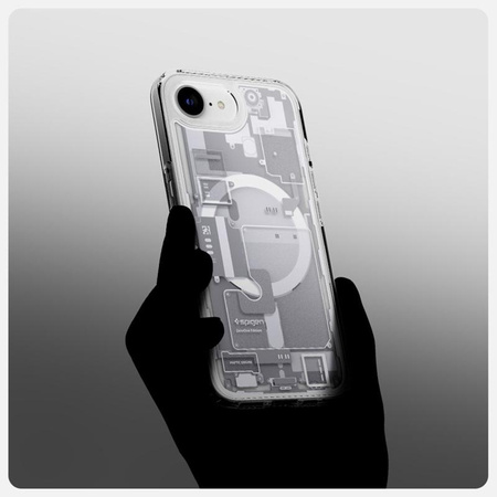 Spigen Ultra Hybrid Mag MagSafe - Case for iPhone 16e (Zero One White)