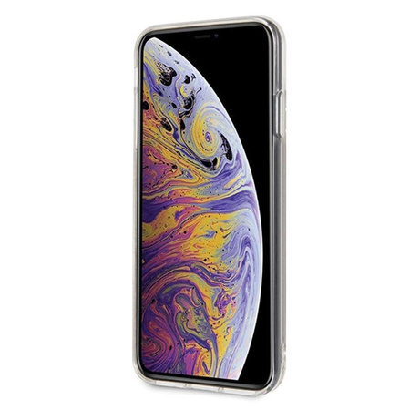 Karl Lagerfeld Logo Karl - Coque pour iPhone Xs Max (or pailleté)