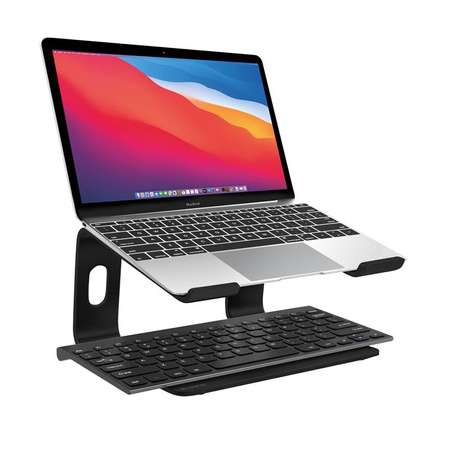 Crong AluBench - Support ergonomique pour ordinateur portable en aluminium (noir)