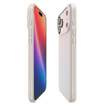 ETUI DO IPHONE 17 PRO MAX SPIGEN LIQUID AIR ORYGINALNE BEŻOWE ELEGANCKIE