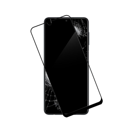 Crong 7D Nano Flexible Glass - Szkło hybrydowe 9H na cały ekran Samsung Galaxy M22