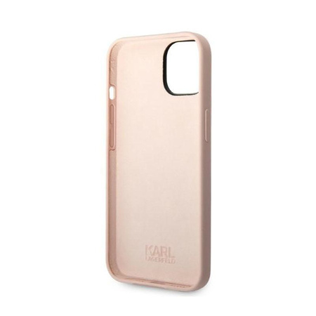 Karl Lagerfeld Silikon NFT Ikonik - Hülle für iPhone 14 Plus (Pink)