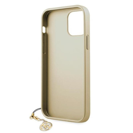 Guess 4G Charms Collection - Coque pour iPhone 12 mini (marron)