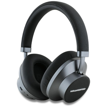Karl Lagerfeld Saffiano Elongated - Casque intra-auriculaire sans fil Bluetooth ANC + ENC (noir)