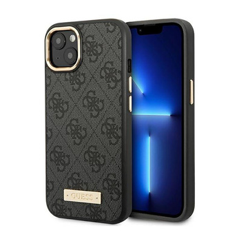 Guess 4G Logo Plate MagSafe - iPhone 14 Case (noir)