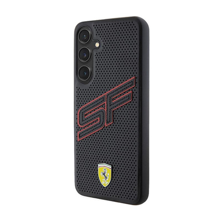 Ferrari Big SF Perforiert - Samsung Galaxy S24+ Gehäuse (schwarz)