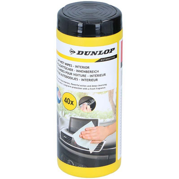 Dunlop - lingettes humidifiées pour l'entretien de l'habitacle (40 pcs).)