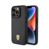 Ferrari Carbon Metal Logo MagSafe - iPhone 15 Pro Case (black)