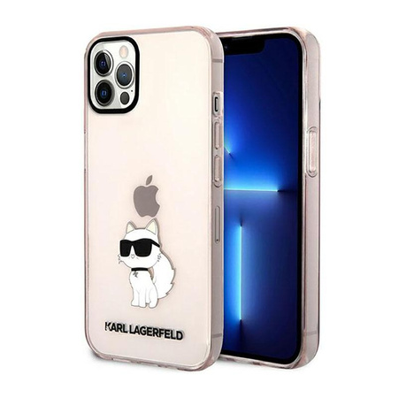 Karl Lagerfeld IML NFT Choupette - pouzdro pro iPhone 12 / iPhone 12 Pro (růžové)