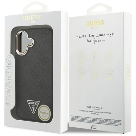 ETUI DO IPHONE 17 do MAGSAFE GUESS CZARNE ORYGINALNE MAGNETYCZNE CASE