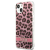 Guess Leopard Electro Stripe - iPhone 13 mini Case (Pink)
