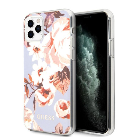 Guess Flower Shiny Collection N2 - iPhone 11 Pro Max tok (lila)