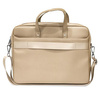 Guess Saffiano Triangle Logo Computer Bag - Sacoche pour ordinateur portable 16" (beige)